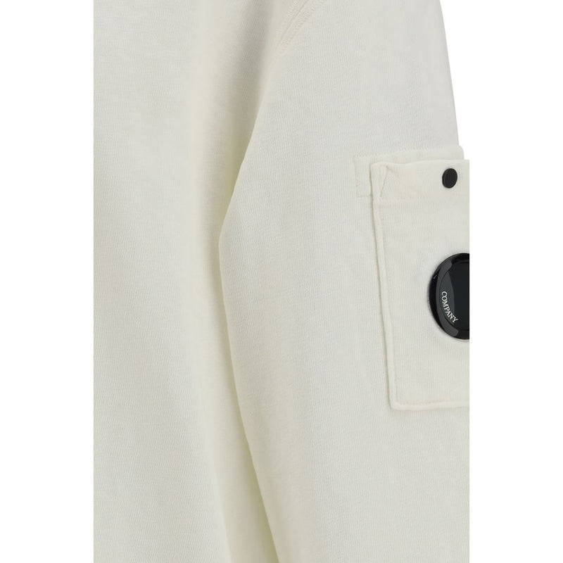 C.P. Company White Cotton Sweatshirt