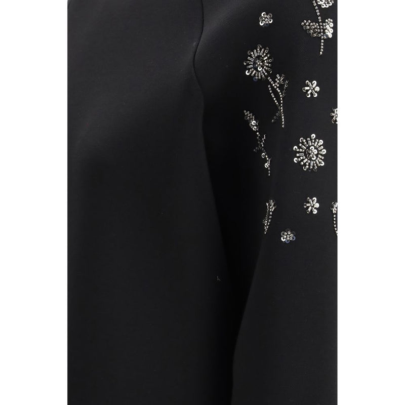Max Mara Black Polyester Sweatshirt