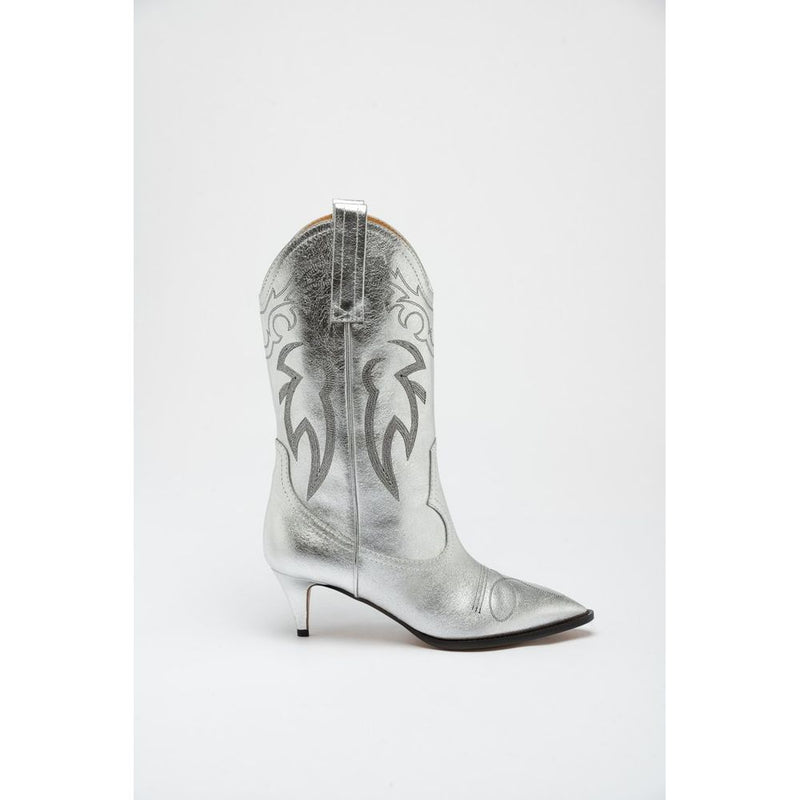 Moschino Multicolor Viscose High Heel Boots