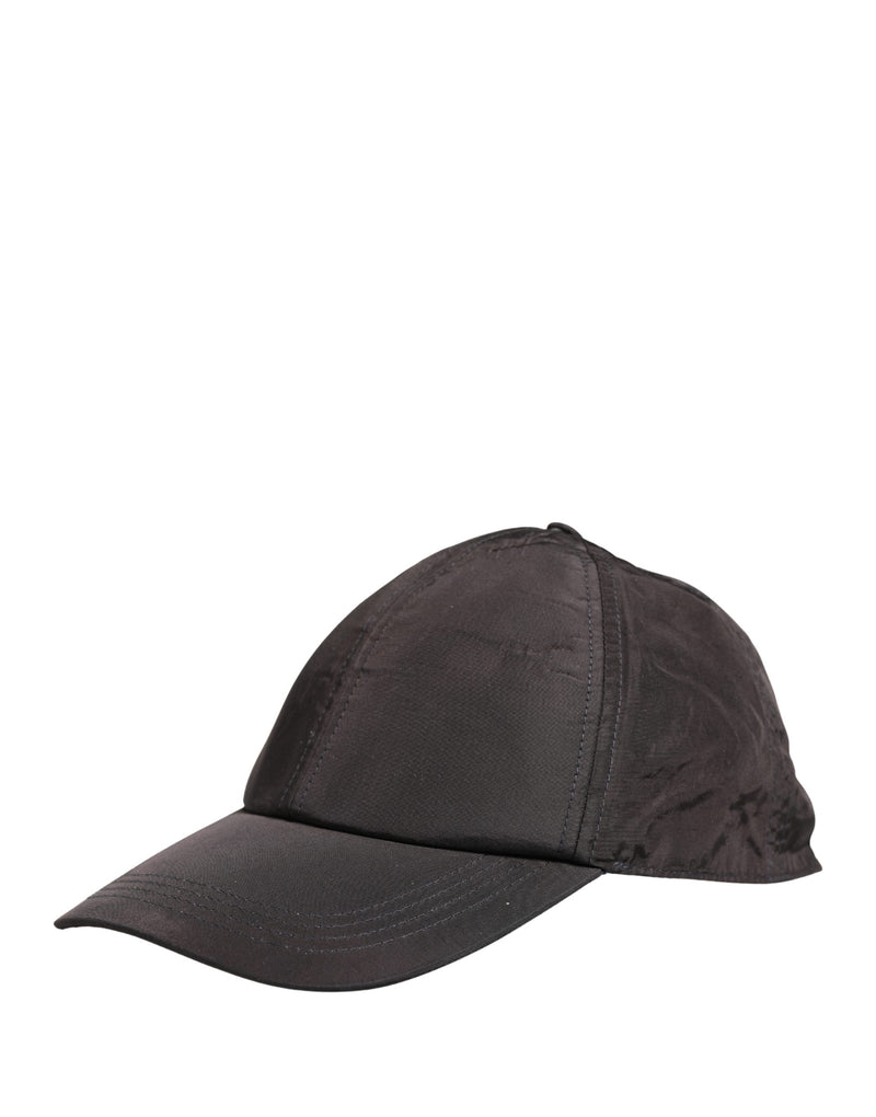 Dolce & Gabbana Men Black Cotton 6 Panels Baseball Cap Hat