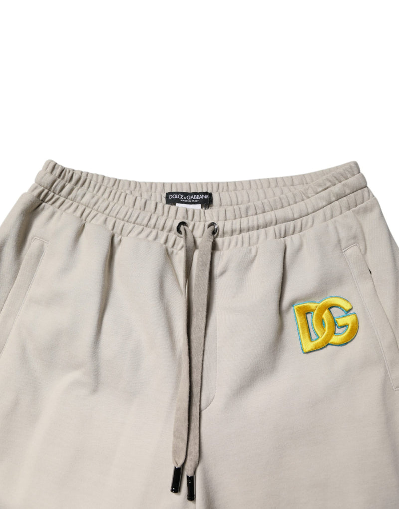 Pantaloni jogger in cotone multicolore con logo DG Dolce & Gabbana