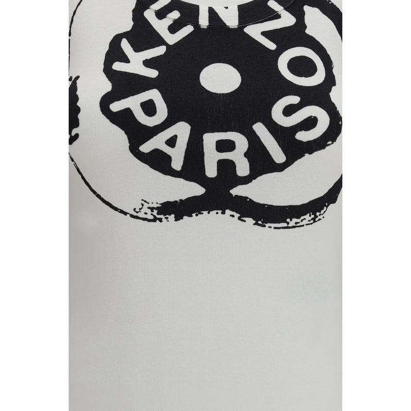 Kenzo White Cotton Tank Tops