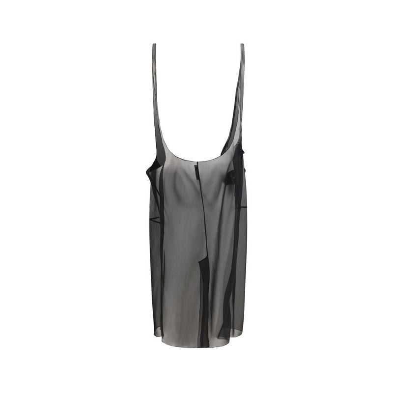 Prada Black Polyester Midi Skirt
