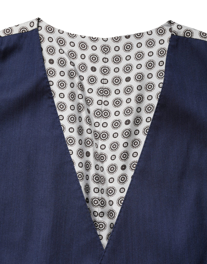 Gilet formale in lana blu navy Dolce & Gabbana