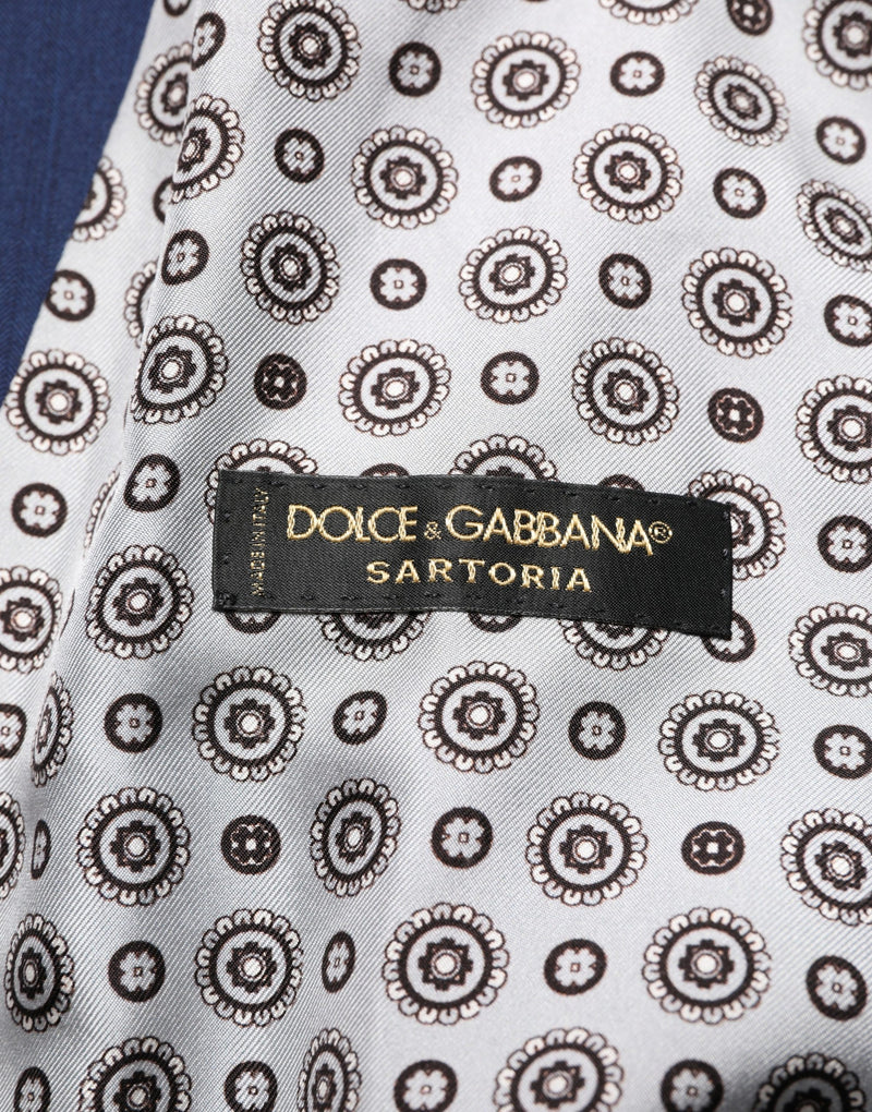 Gilet formale in lana blu navy Dolce & Gabbana