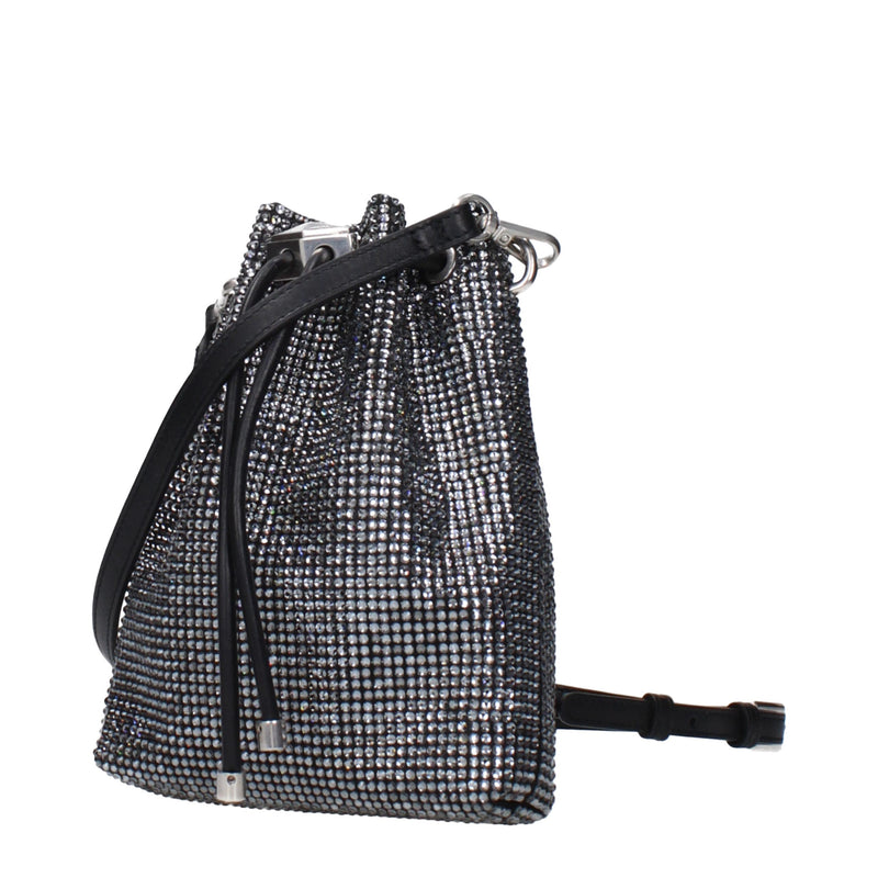 Jimmy Choo Black Satin Crossbody Bag