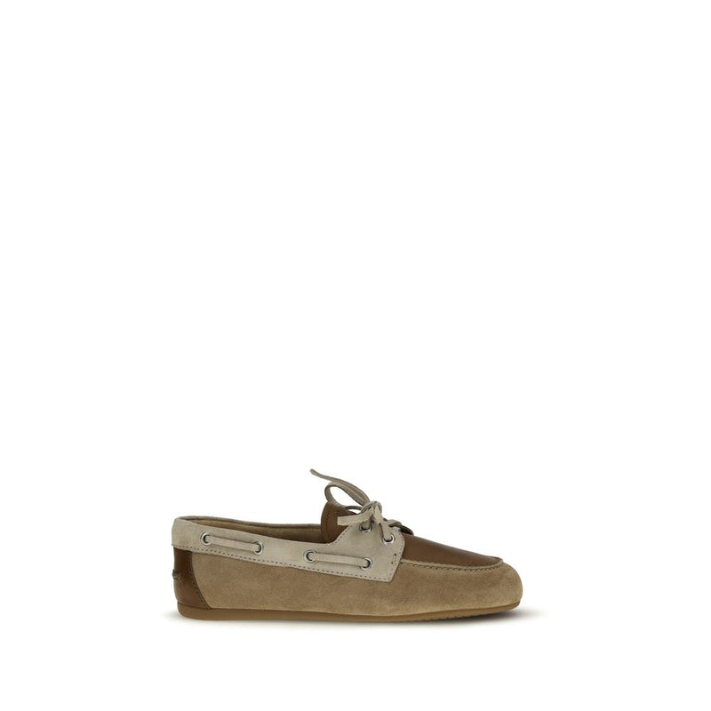 Mocassins à enfiler multicolores en cuir de veau Bos Taurus Miu Miu