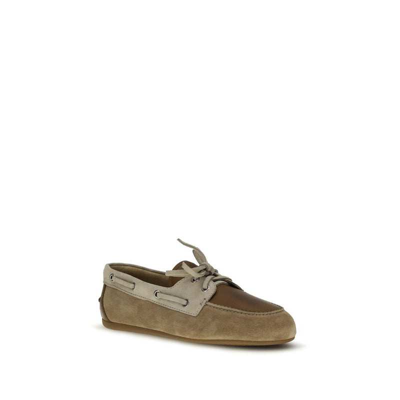 Mocassins à enfiler multicolores en cuir de veau Bos Taurus Miu Miu