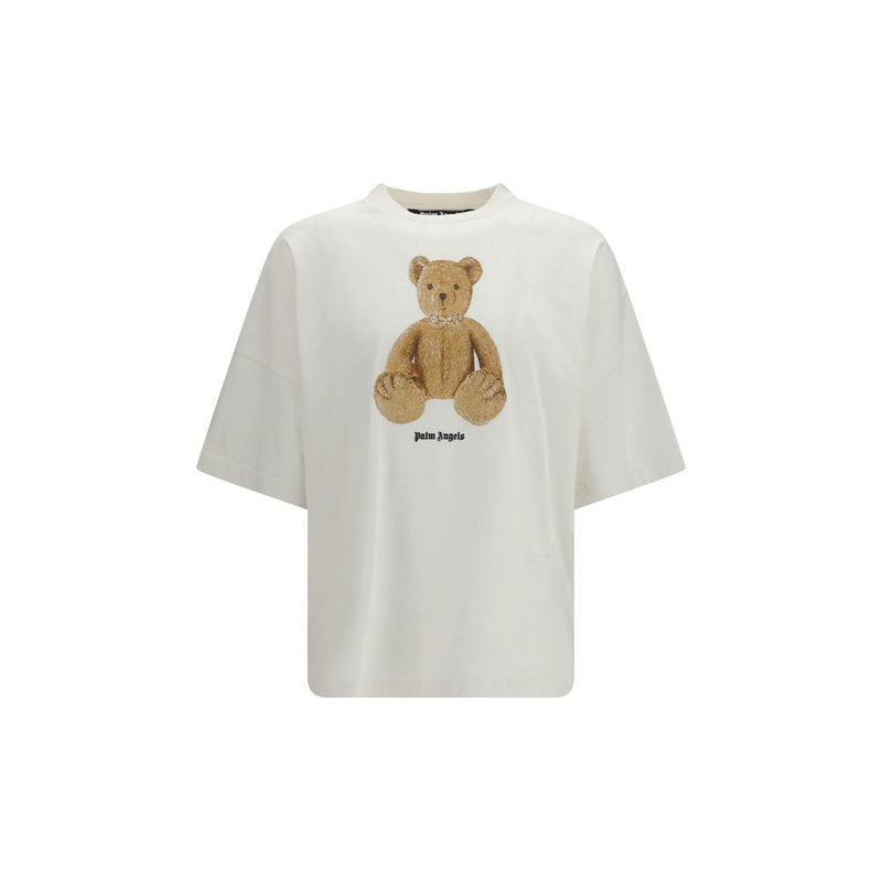 Palm Angels White Cotton T-Shirt