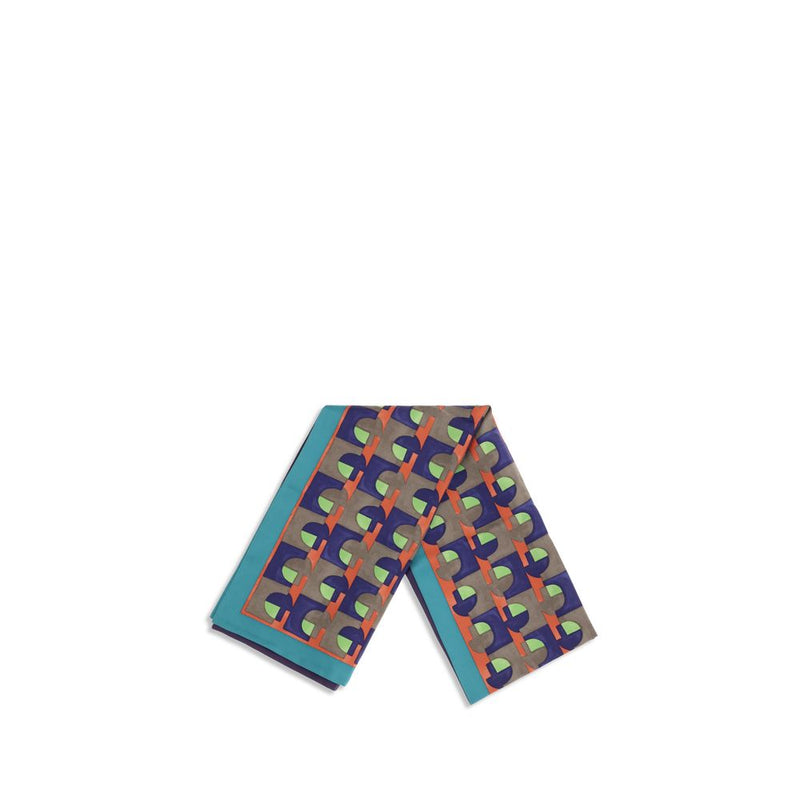 Foulard in seta multicolore Miu Miu