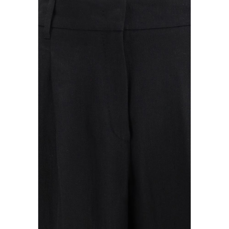 Max Mara Black Linen Pants