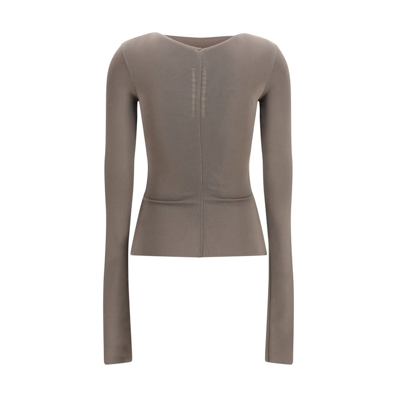 Rick Owens Gray Viscose Shirt