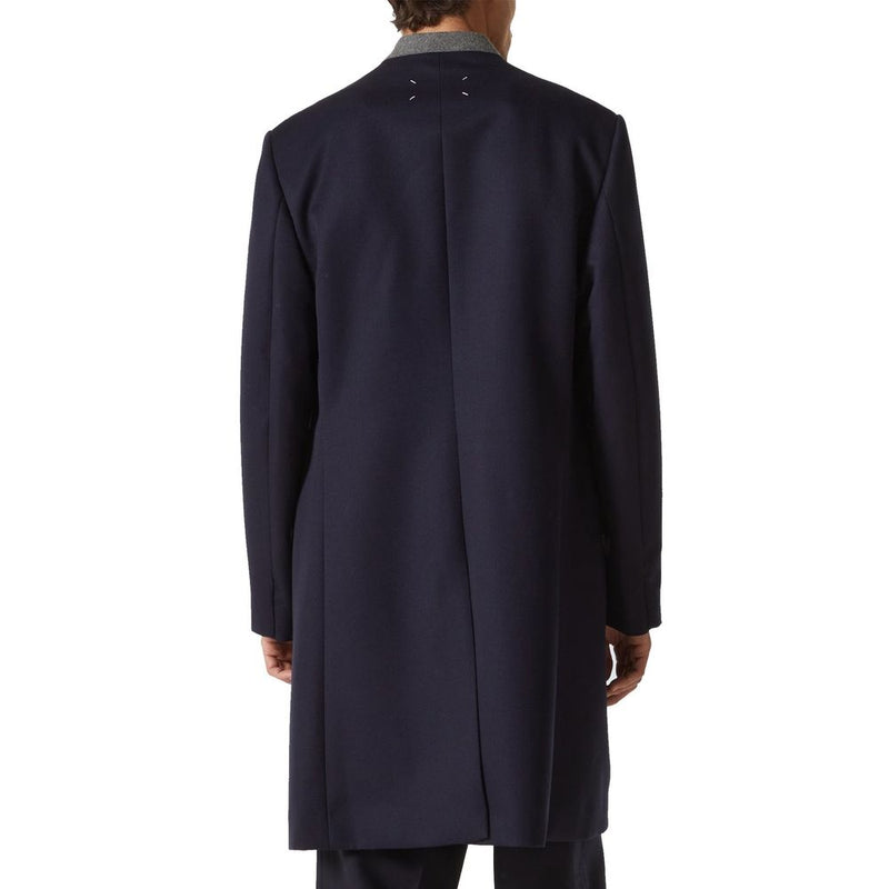 Maison Margiela Blue Wool Coat
