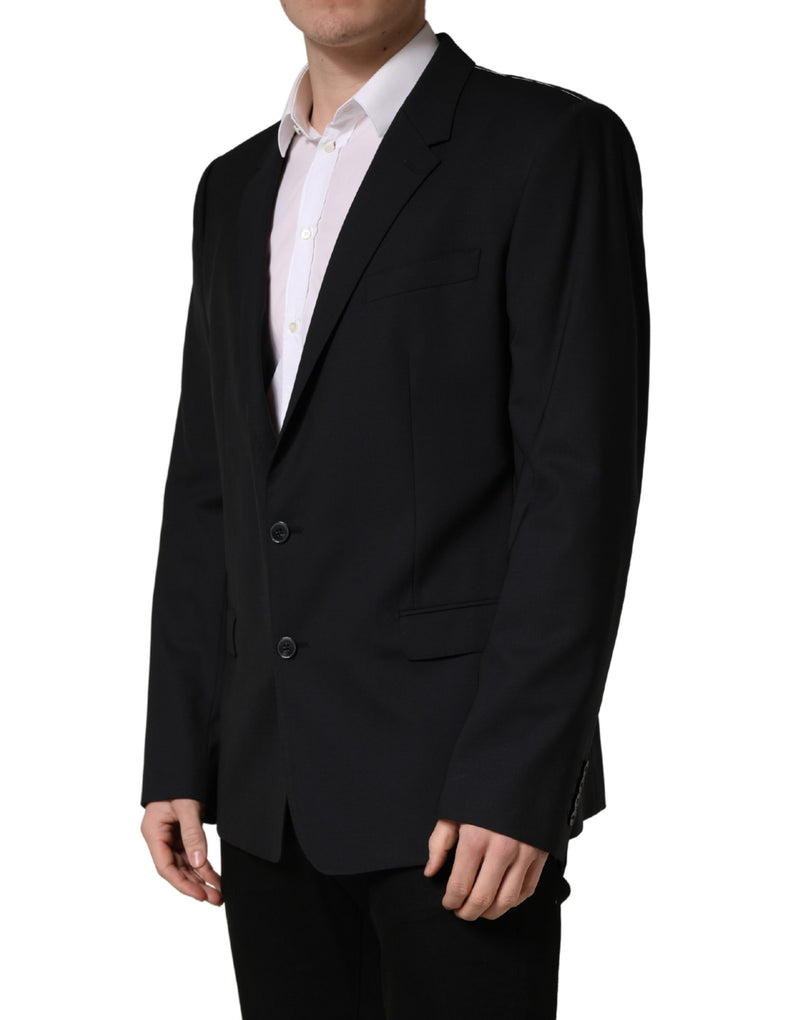 Veste de costume bleu à boutonnage simple et 2 boutons Dolce & Gabbana