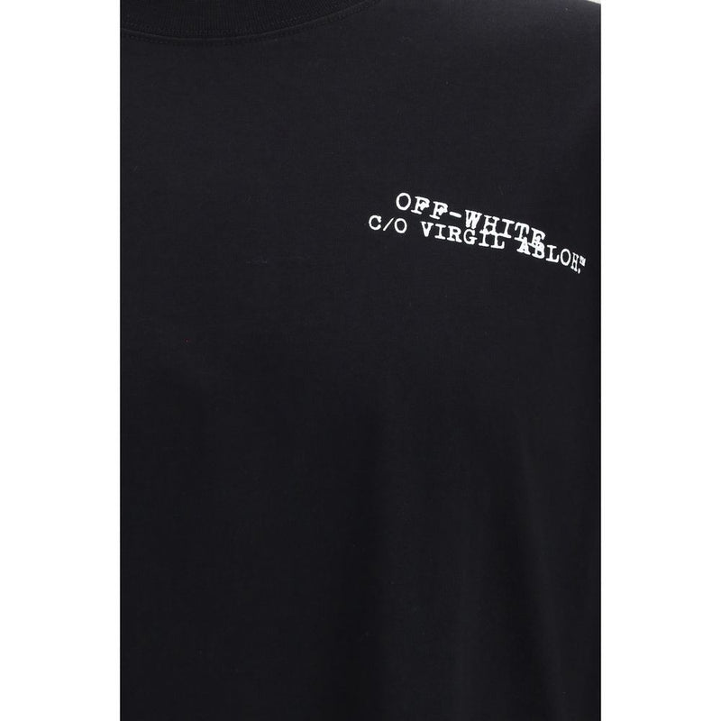 T-shirt en coton noir Off-White