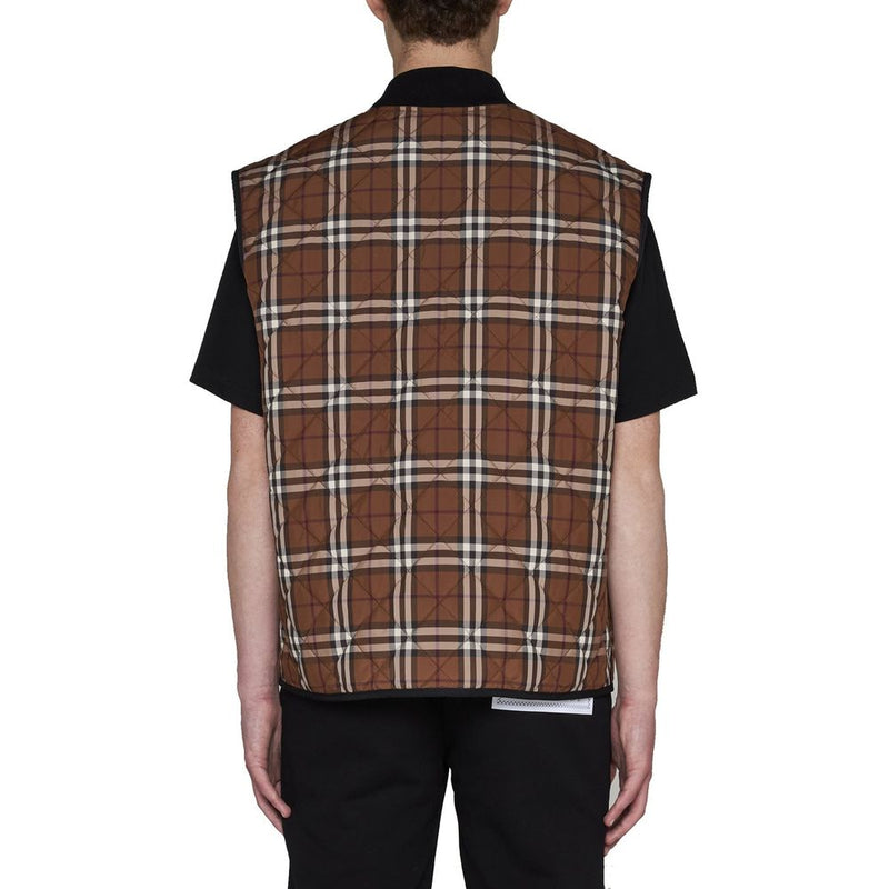 Burberry Brown Polyester Sleeveless Jacket