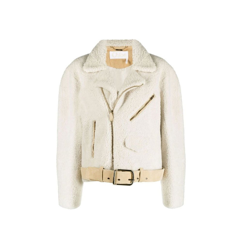 Chloé Beige Polyester Full-Length Jacket