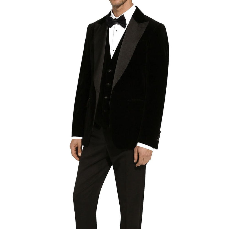 Dolce & Gabbana Black Cotton Blazer