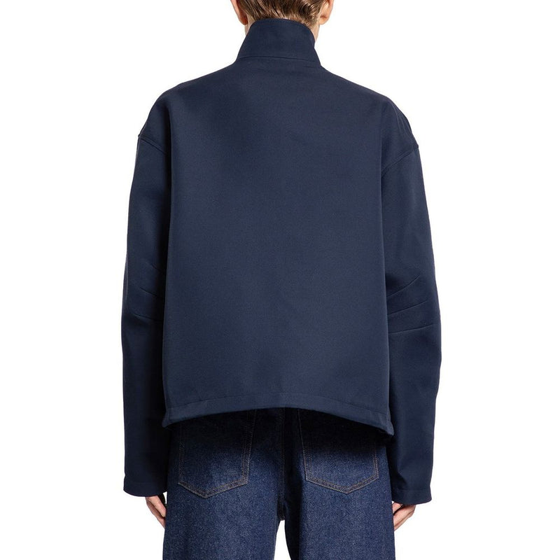Gucci Blue Marabou Full-Length Jacket
