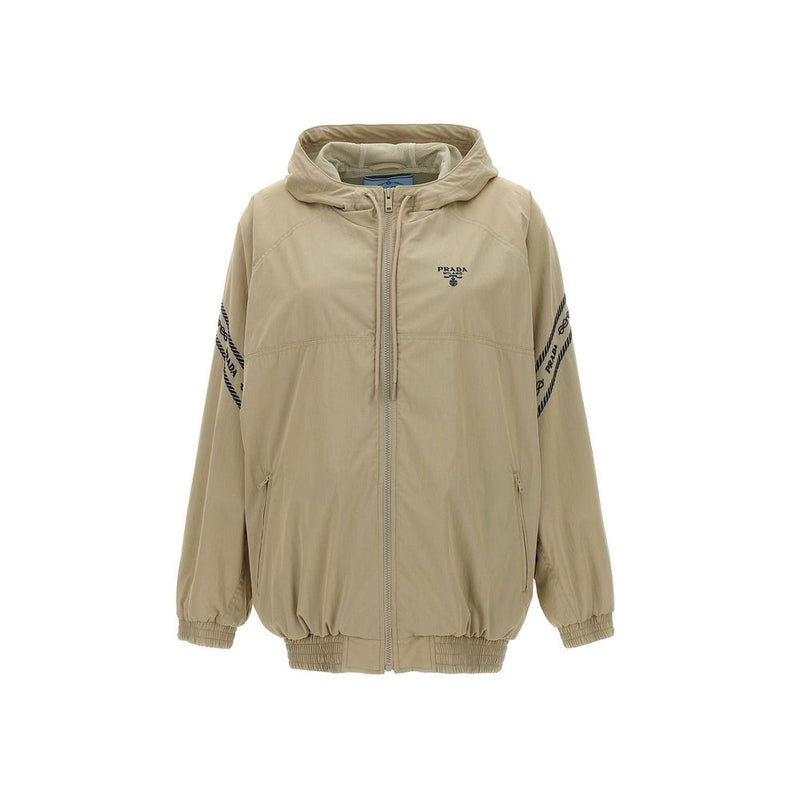 Prada Beige Cotton Full-Length Jacket