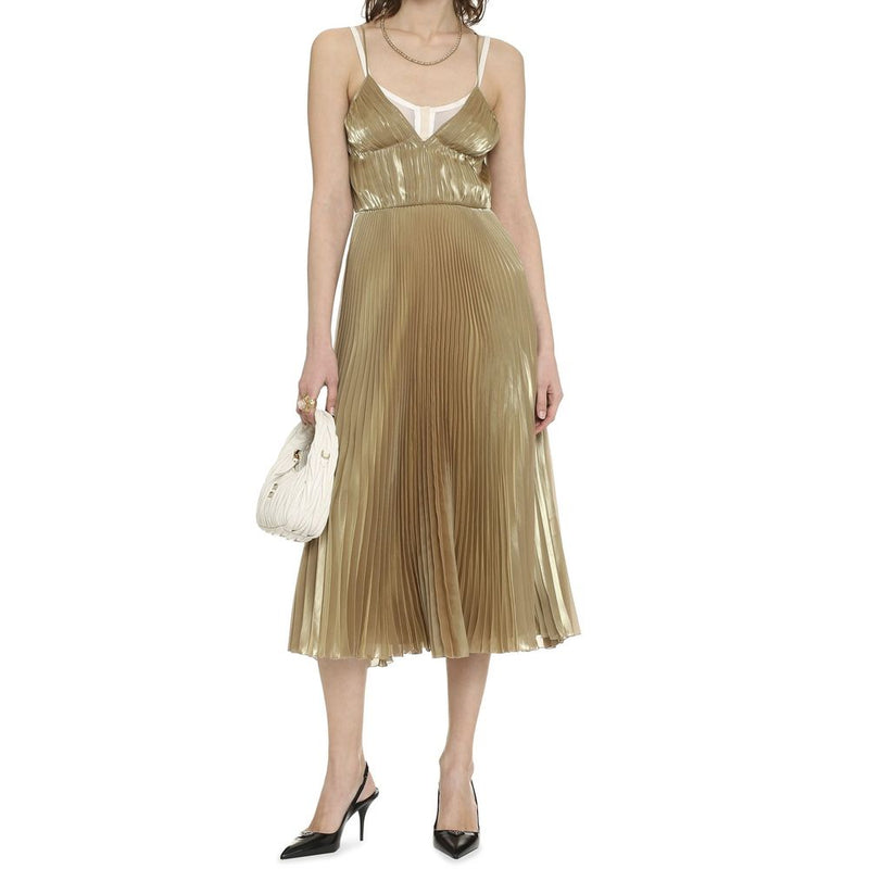 Prada Gold Polyester Cocktail Dress