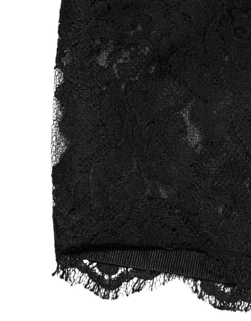 Reggiseno a fascia in pizzo nero Dolce & Gabbana