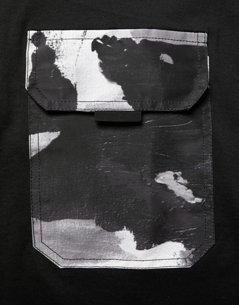 T-shirt oversize noir à poche camouflage Dolce & Gabbana