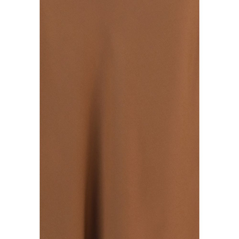 Brunello Cucinelli Brown Acetate Midi Skirt