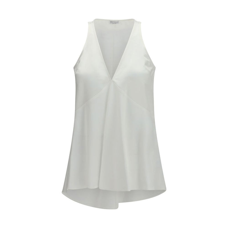 Brunello Cucinelli White Cotton Shirt