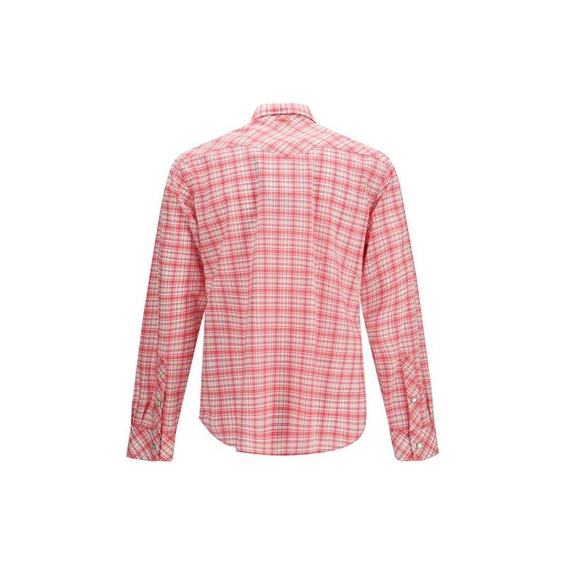 Versace Multicolor Cotton Pattern Shirt