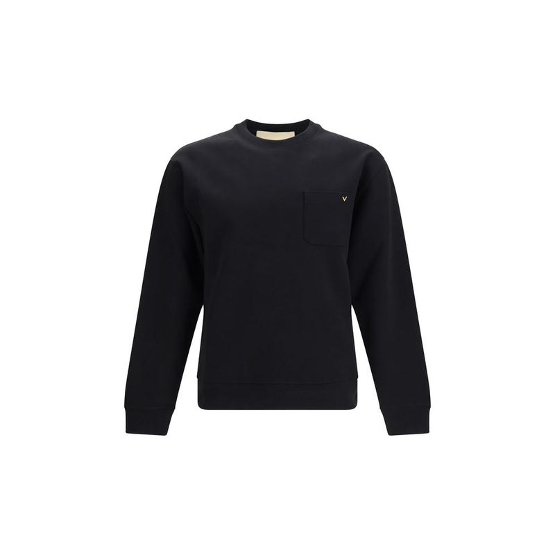 Valentino Garavani Black Cotton Sweatshirt