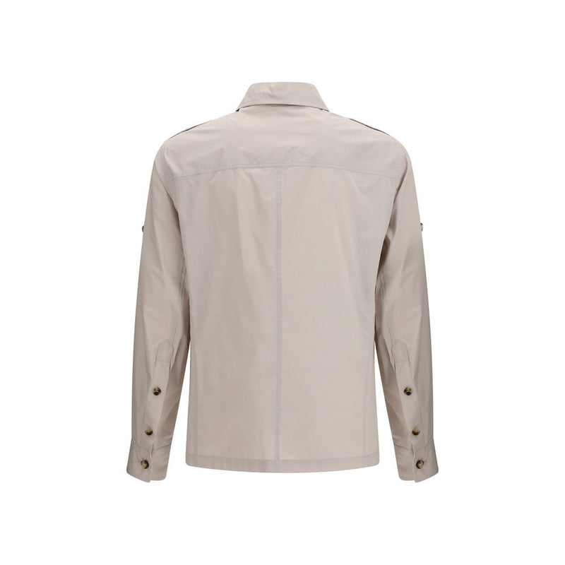 Brunello Cucinelli Beige Cotton Full-Length Jacket