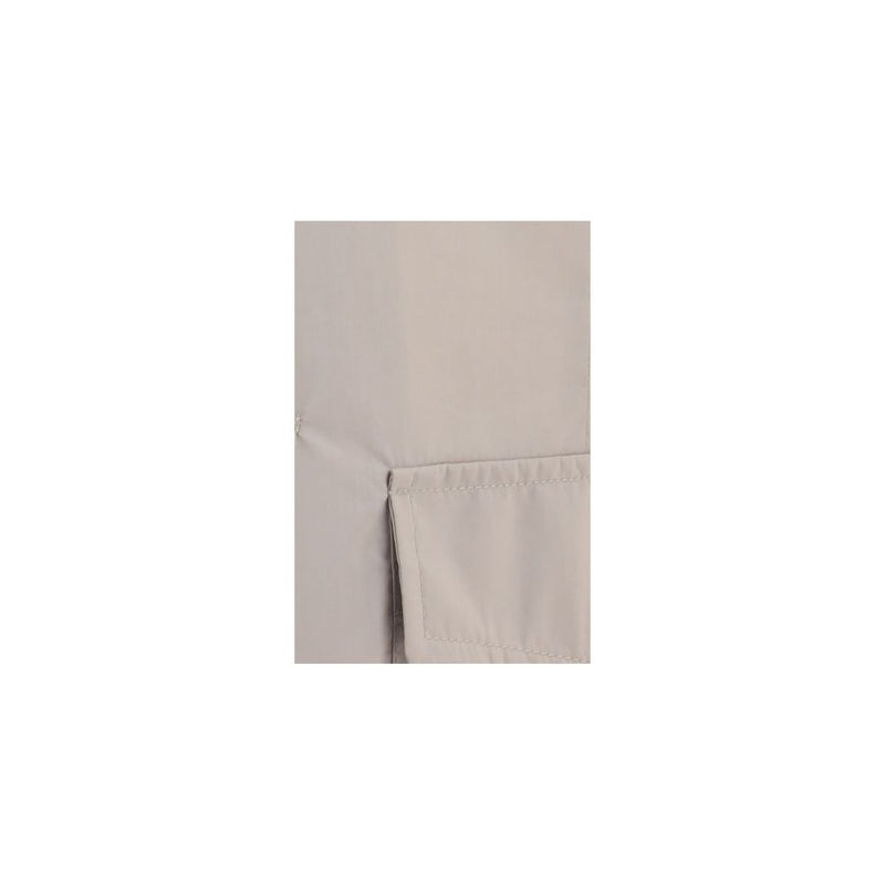 Brunello Cucinelli Beige Cotton Full-Length Jacket