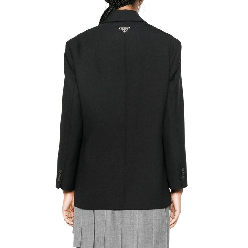 Prada Black Virgin Wool Blazer