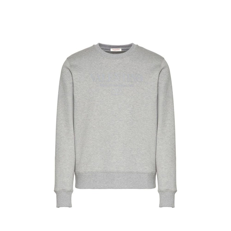 Valentino Garavani Gray Cotton Sweatshirt