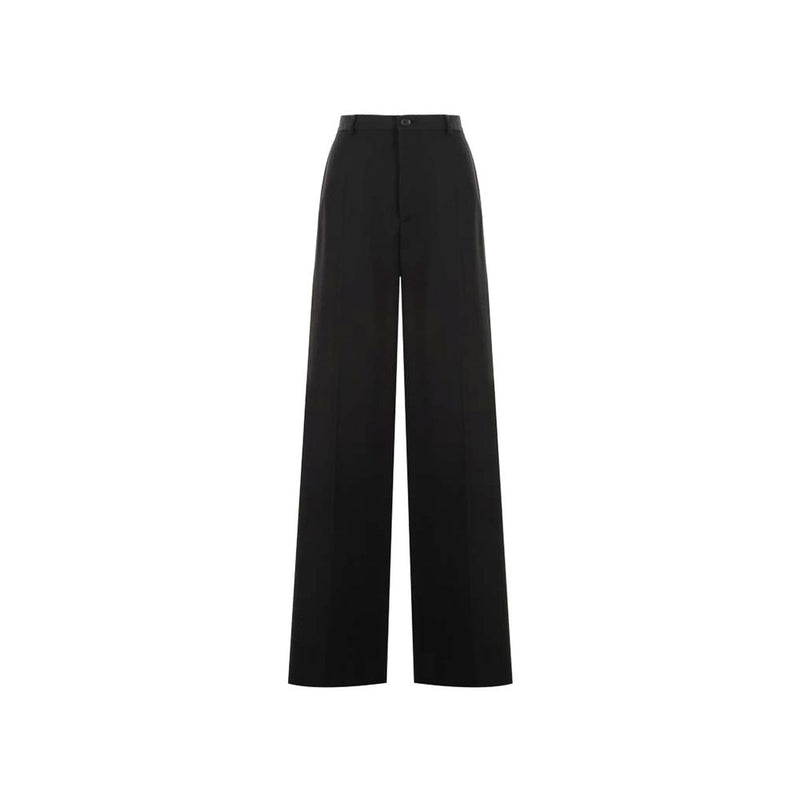 Balenciaga Black Wool Flared Pants
