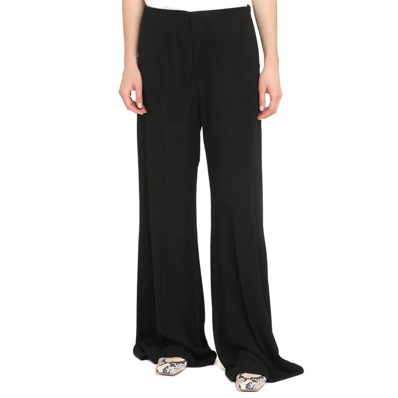 Maison Margiela Black Viscose Casual Pants