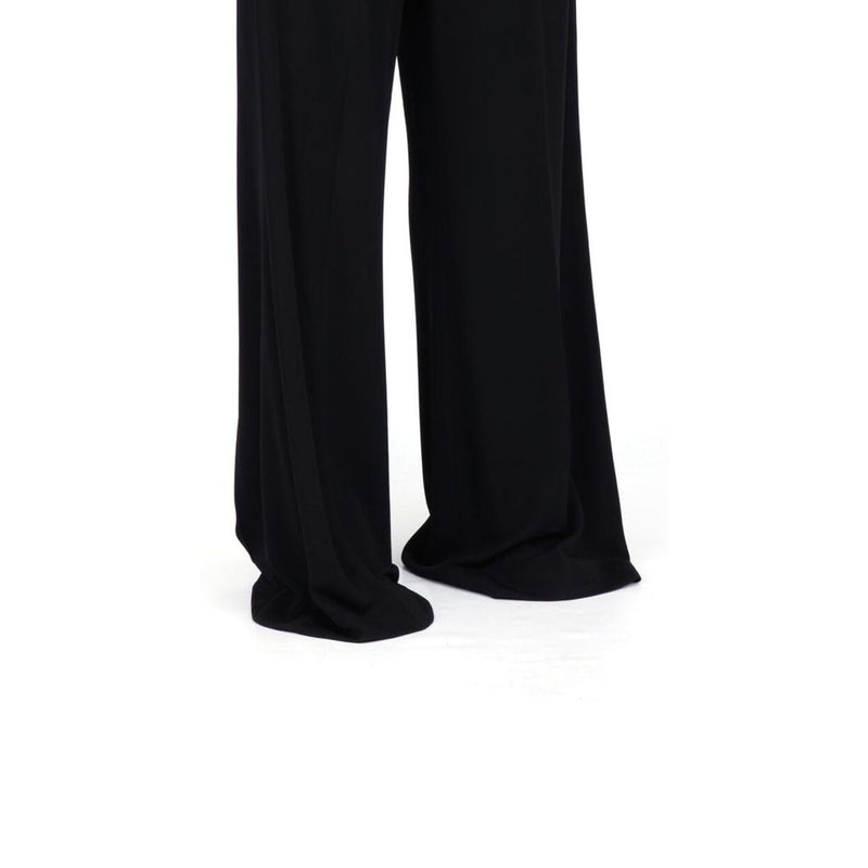 Maison Margiela Black Viscose Casual Pants