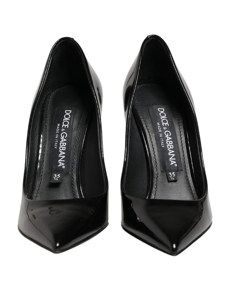 Dolce & Gabbana Décolleté nere in pelle di vitello con tacco a stiletto
