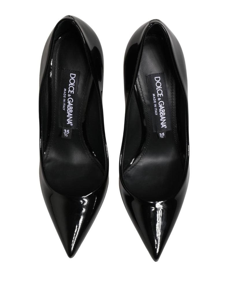 Dolce & Gabbana Décolleté nere in pelle di vitello con tacco a stiletto