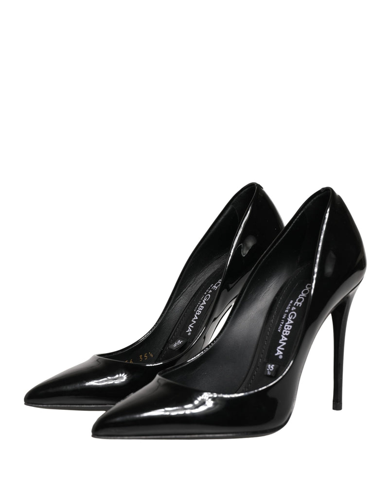 Dolce & Gabbana Décolleté nere in pelle di vitello con tacco a stiletto