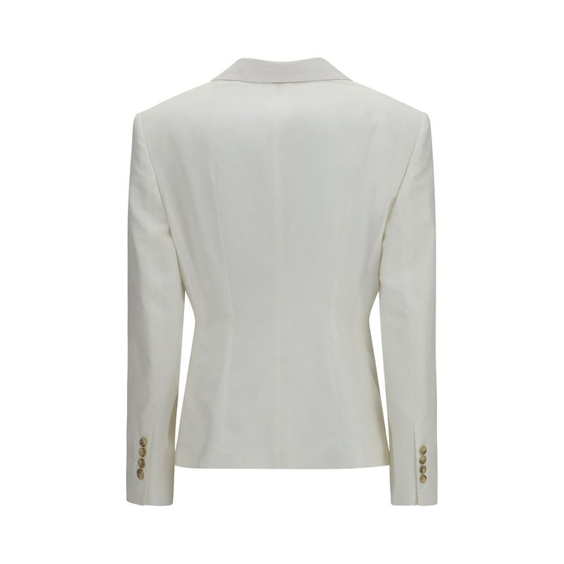 Dolce & Gabbana White Cotton Blazer