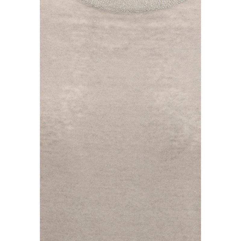 Brunello Cucinelli Beige Linen T-Shirt