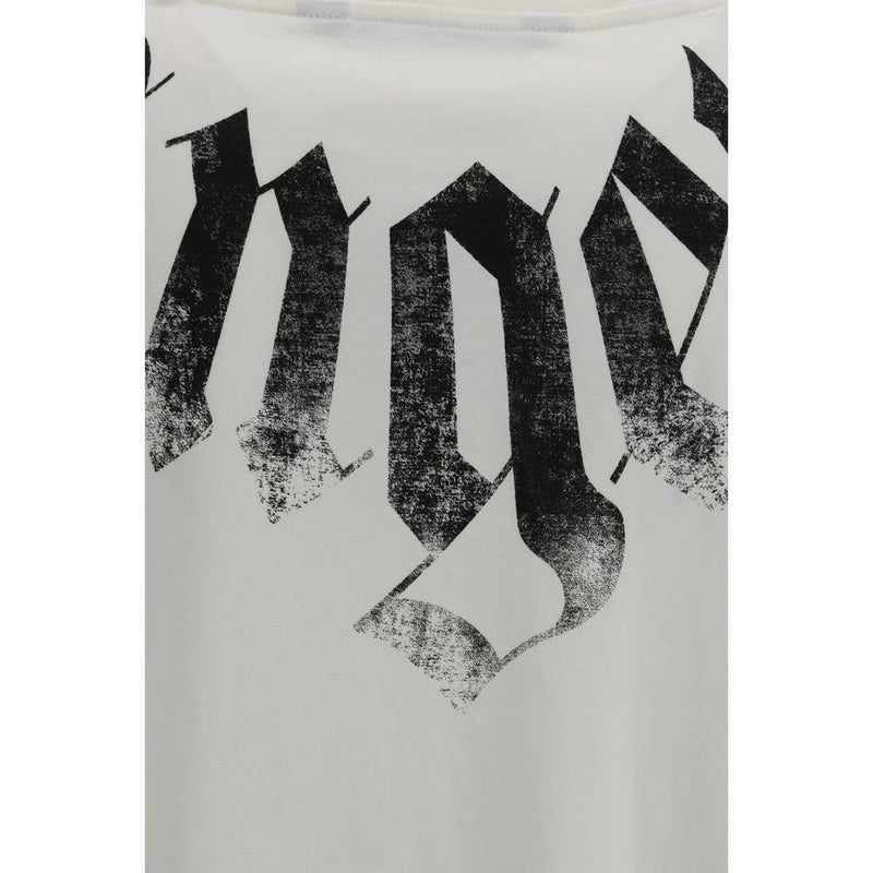 Palm Angels White Cotton T-Shirt