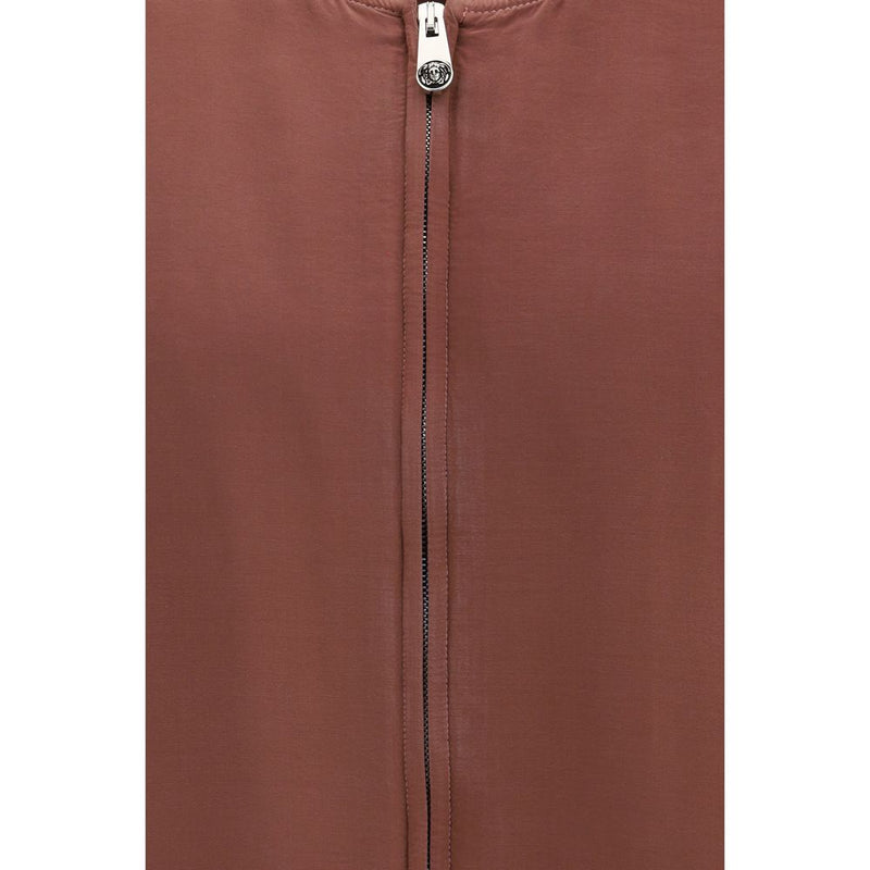 Versace Bordeaux Silk Bomber