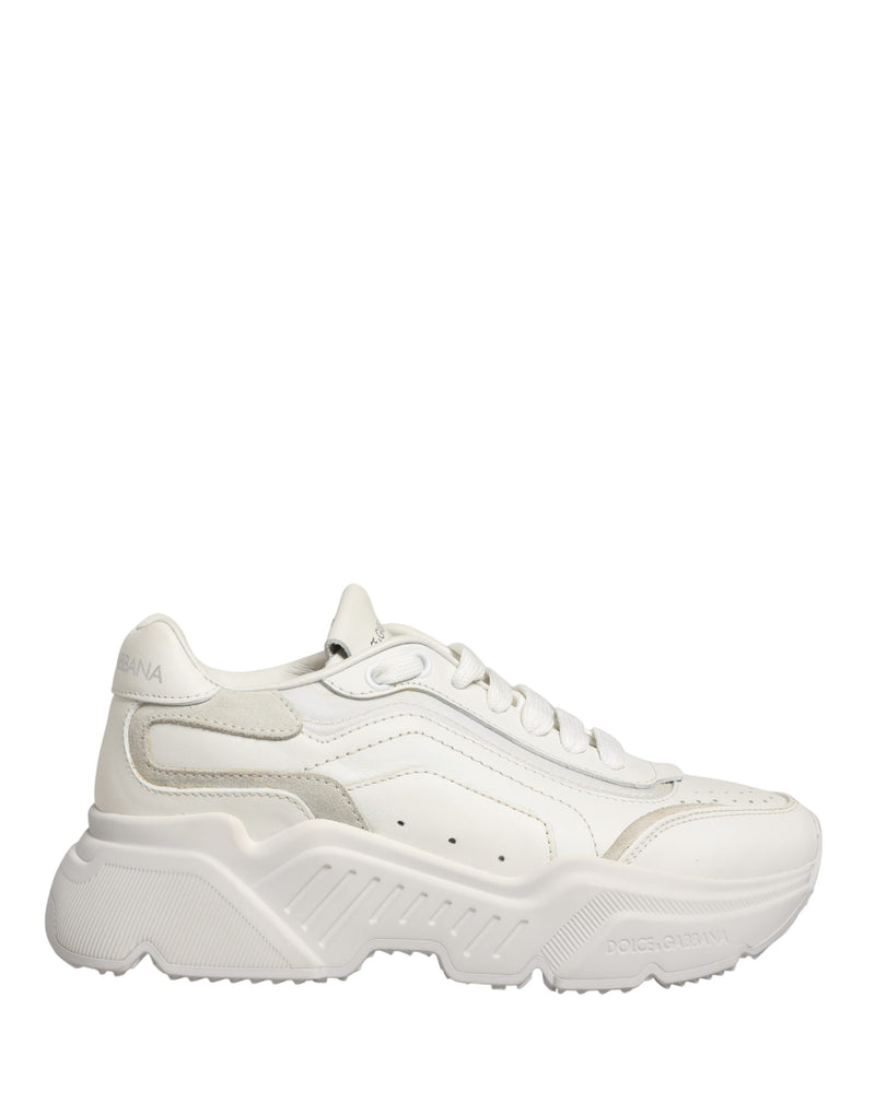 Tênis de cano baixo Daymaster de couro branco Dolce & Gabbana