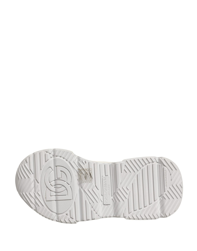 Tênis de cano baixo Daymaster de couro branco Dolce & Gabbana
