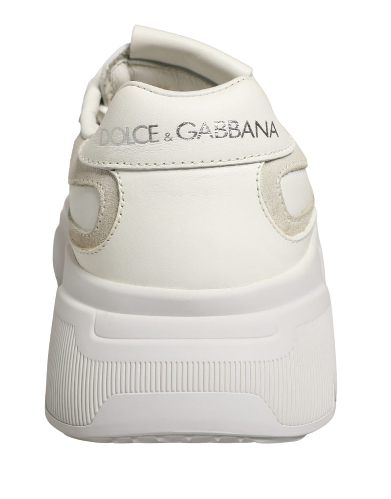 Tênis de cano baixo Daymaster de couro branco Dolce & Gabbana