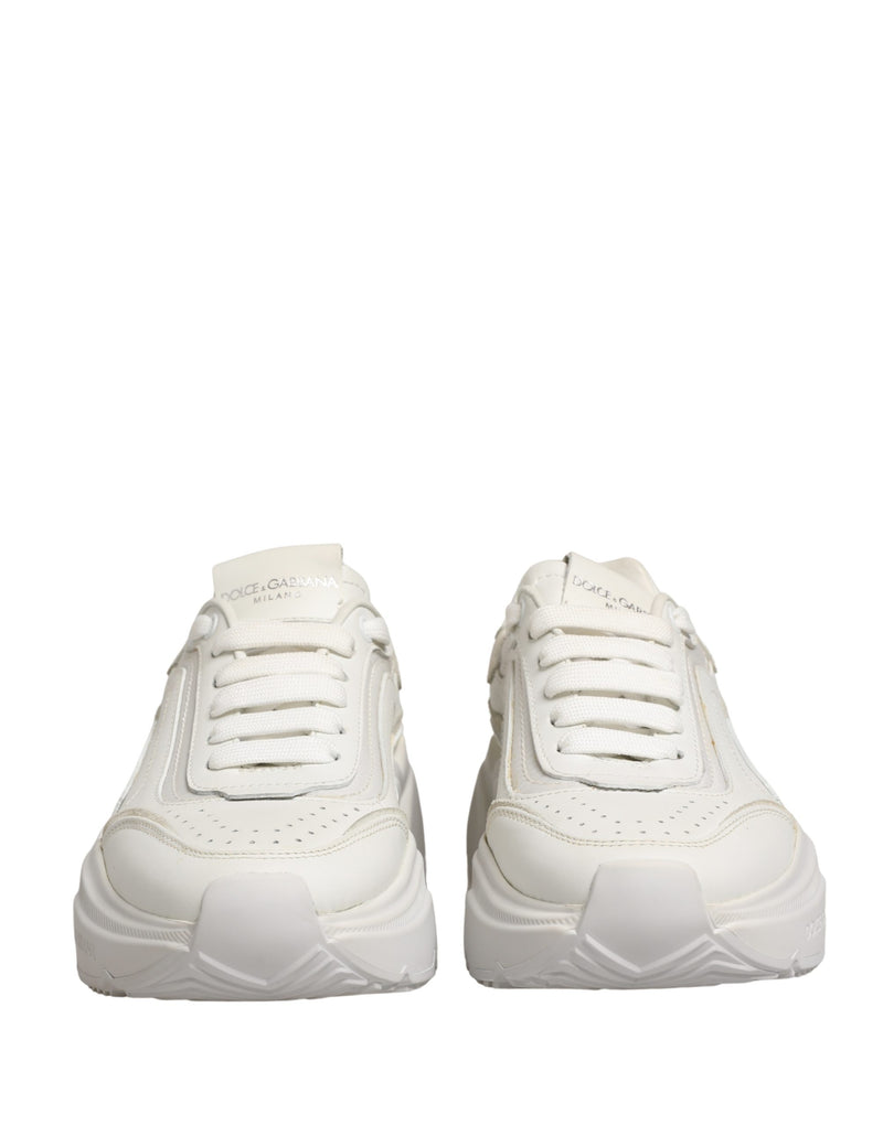 Tênis de cano baixo Daymaster de couro branco Dolce & Gabbana