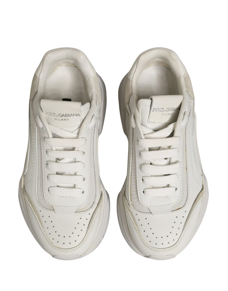 Tênis de cano baixo Daymaster de couro branco Dolce & Gabbana
